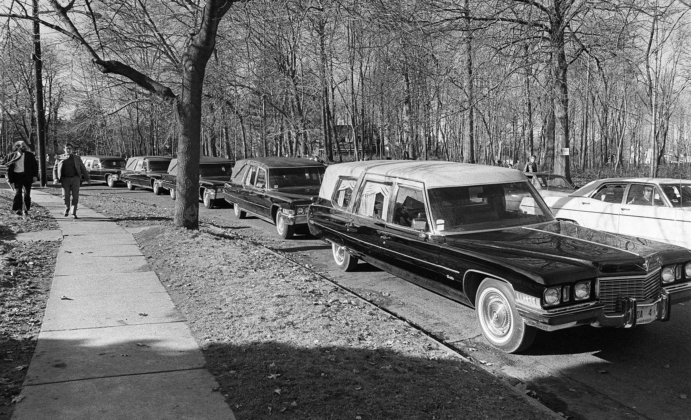 Hearses at the List funeral