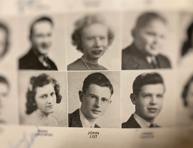 John List in the 1943 Bay City Central High School yearbook.