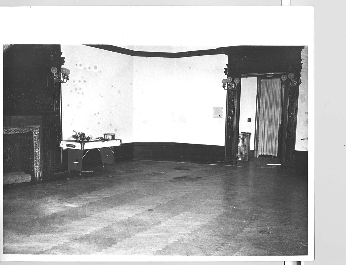 Police photographed the List ballroom after the bodies and sleeping bags were removed.
