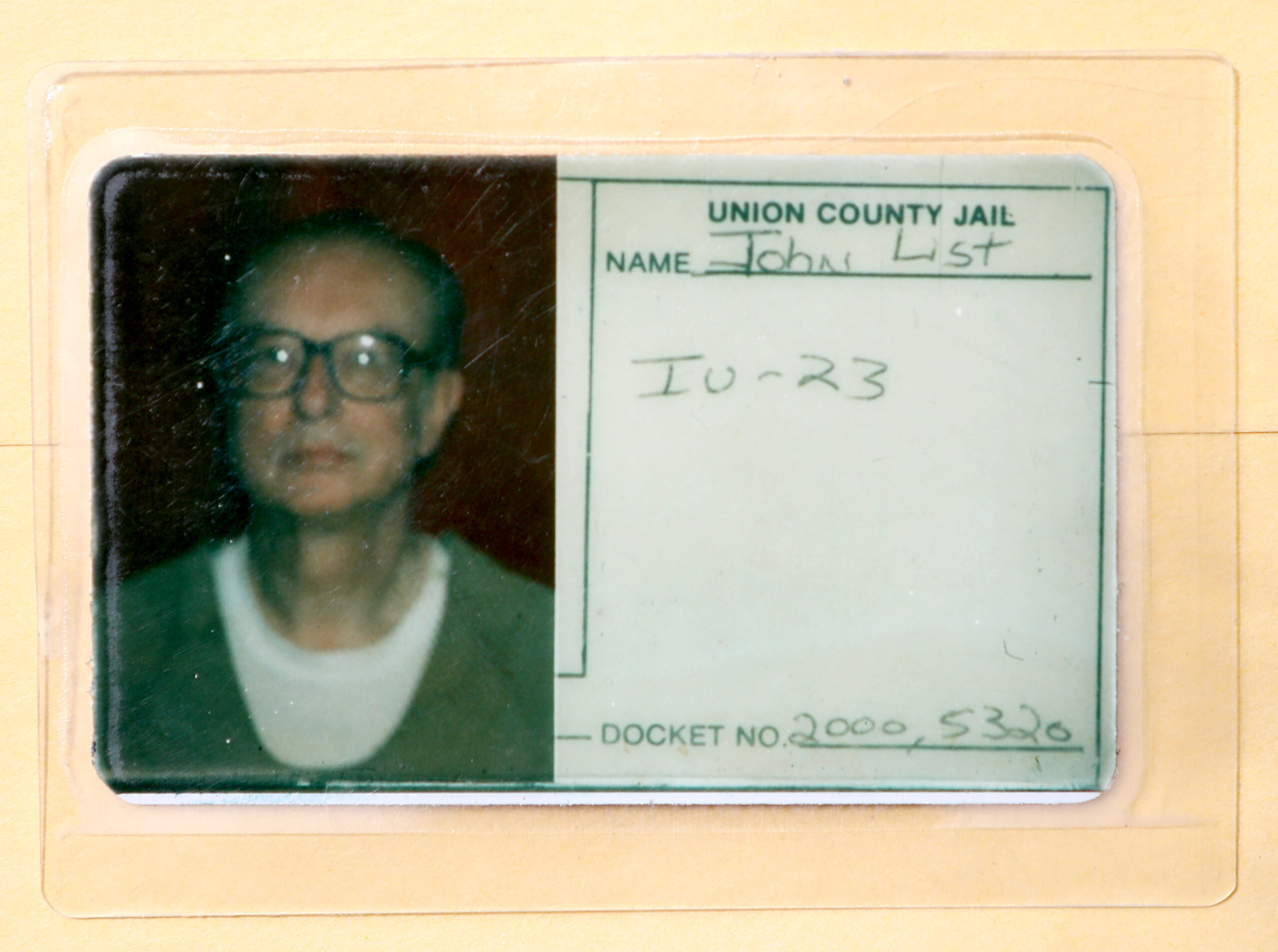John List\'s jail ID
