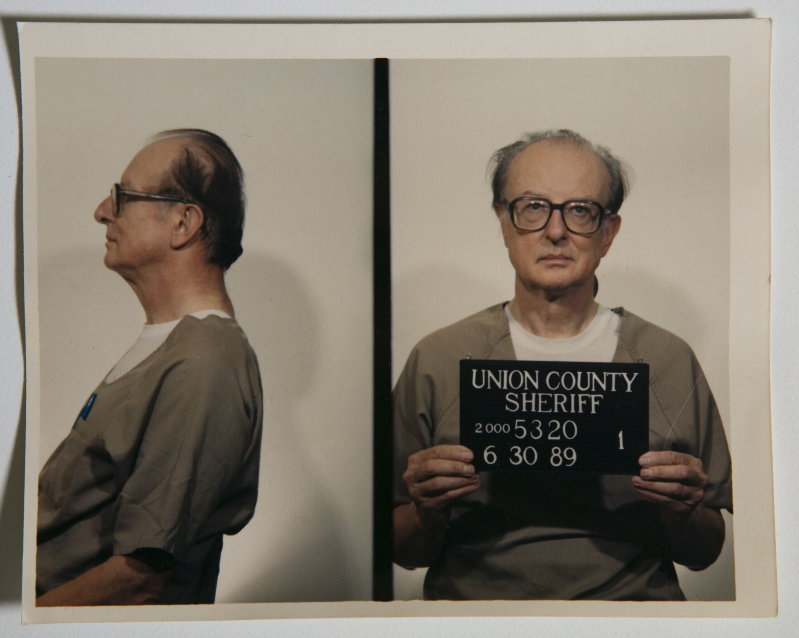 John List\'s first mug shot in the Union County Jail